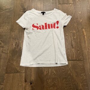 Salut! Jcrew White T-Shirt